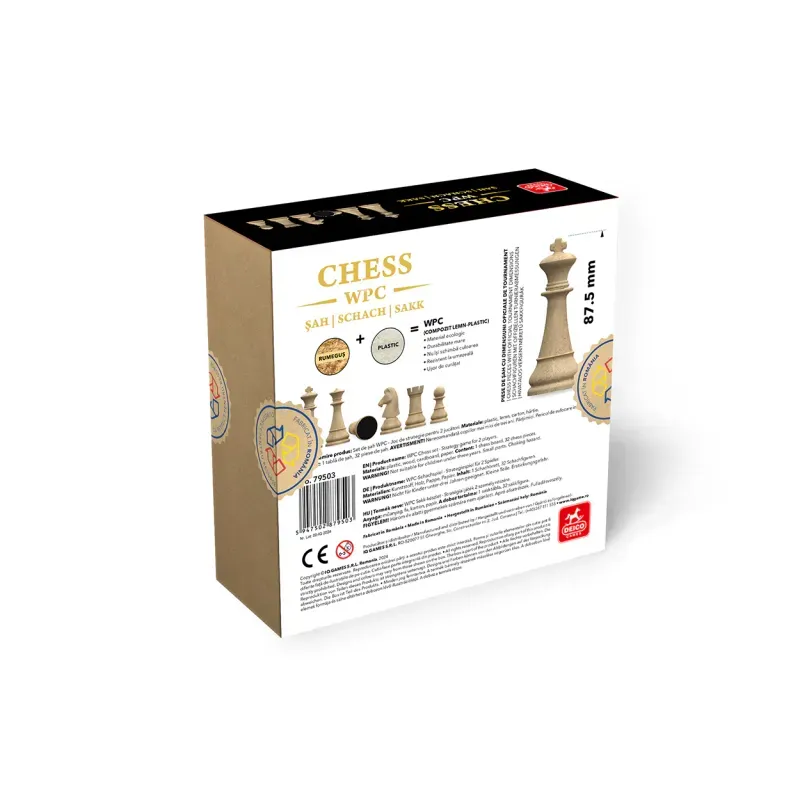 Jucarii, Copii si Bebe - Jucarii si jocuri - Jocuri si puzzle - Jocuri de societate - Joc de sah WPC Classic – Set sah profesionist portabil - Infinity.ro
