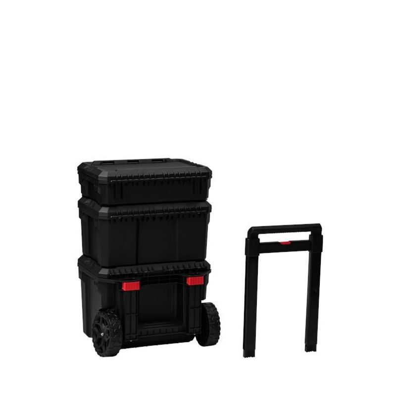 Casa si Gradina - Constructii - Depozitare, transport si protectie - Organizatoare si cutii scule - Carucior de Unelte cu 3 Cutii, Kraft&Dele, KD1077 - Infinity.ro