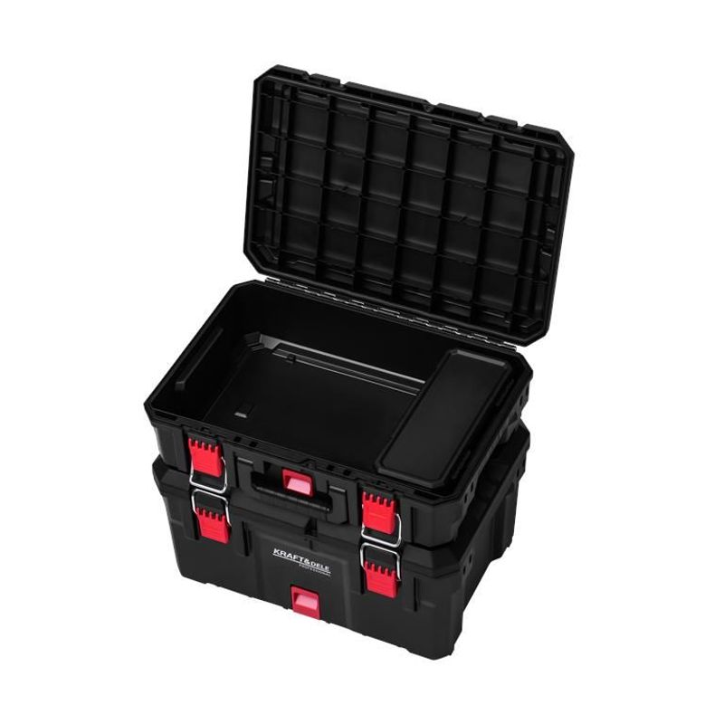 Casa si Gradina - Constructii - Depozitare, transport si protectie - Organizatoare si cutii scule - Carucior de Unelte cu 3 Cutii, Kraft&Dele, KD1077 - Infinity.ro