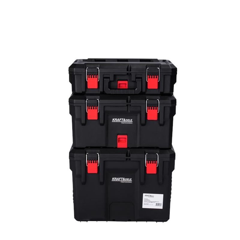 Casa si Gradina - Constructii - Depozitare, transport si protectie - Organizatoare si cutii scule - Carucior de Unelte cu 3 Cutii, Kraft&Dele, KD1077 - Infinity.ro