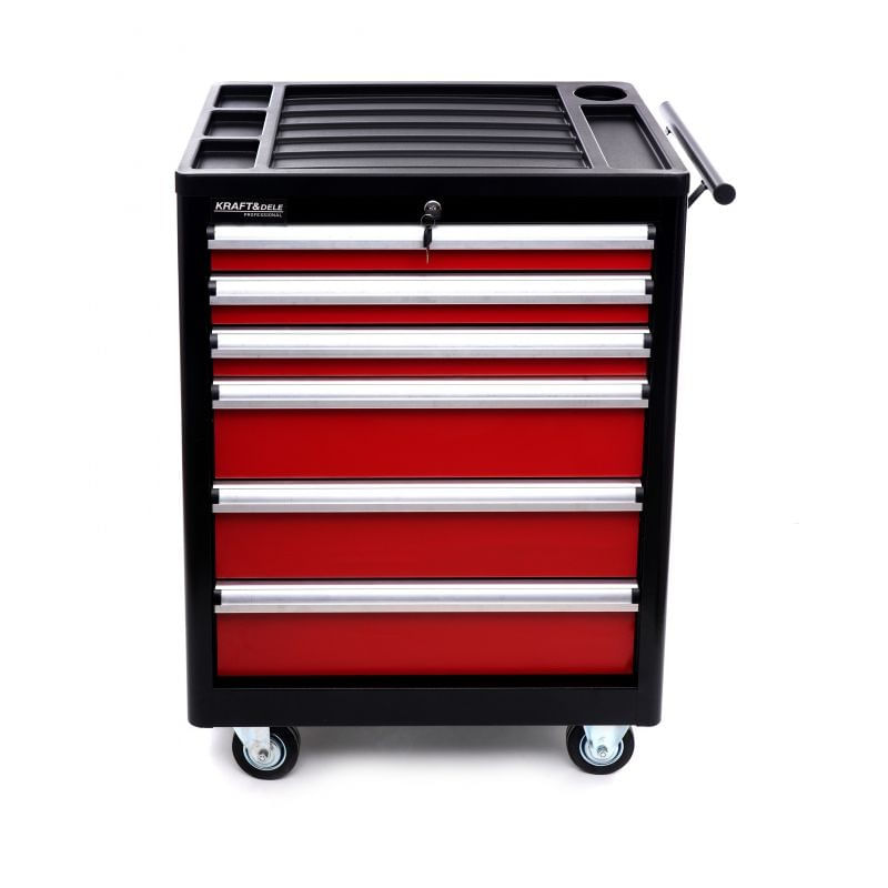 Casa si Gradina - Constructii - Depozitare, transport si protectie - Organizatoare si cutii scule - Dulap scule, gol 6 sertare, KD370, Kraft&Dele - Infinity.ro