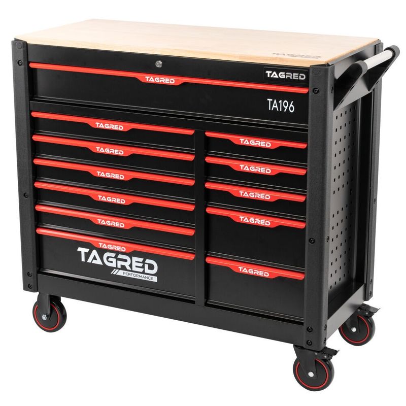 Casa si Gradina - Constructii - Depozitare, transport si protectie - Organizatoare si cutii scule - Dulap scule profesional, Tagred, TA196, 12 sertare, 541 piese - Infinity.ro