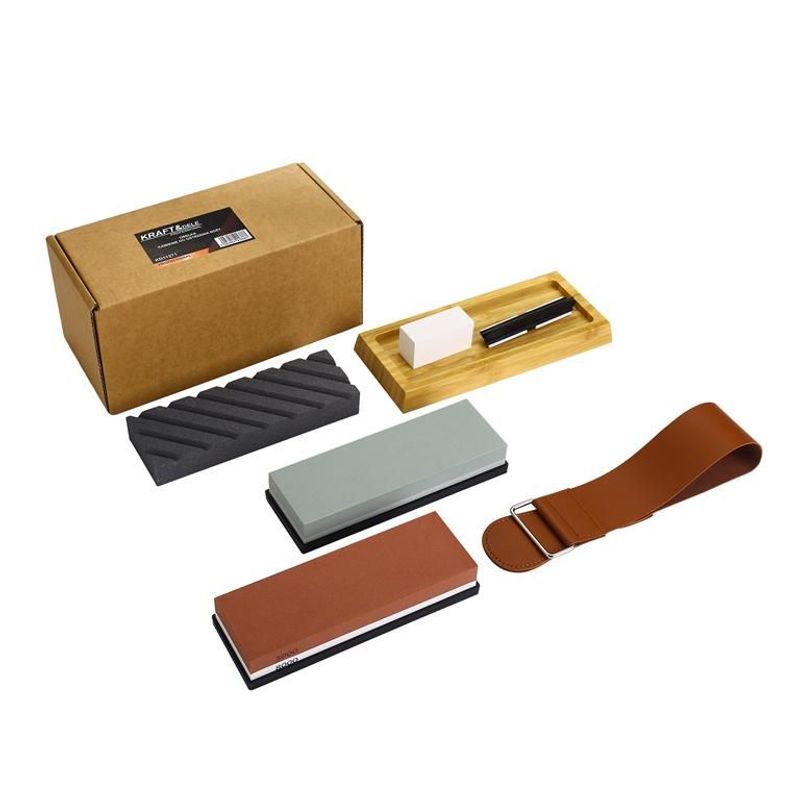 Casa si Gradina - Bucatarie si vesela - Ustensile bucatarie - Ascutitoare cutite - Piatre de ascutit cutite, Kraft&Dele, KD11271,7piese, set multifunctional - Infinity.ro