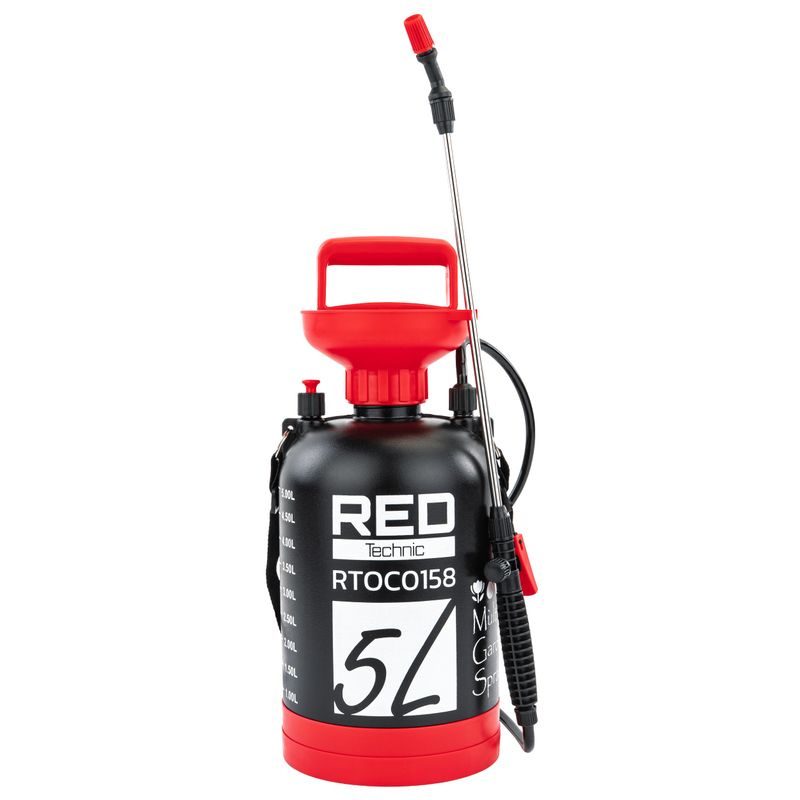 Casa si Gradina - Gradinarit si plante - Instalatii si accesorii pentru irigatii - Pompe apa - Pulverizator manual cu presiune, 5 L, RTOC0158 - Infinity.ro