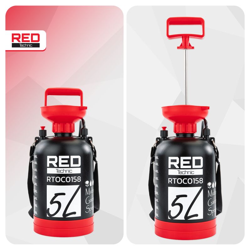 Casa si Gradina - Gradinarit si plante - Instalatii si accesorii pentru irigatii - Pompe apa - Pulverizator manual cu presiune, 5 L, RTOC0158 - Infinity.ro
