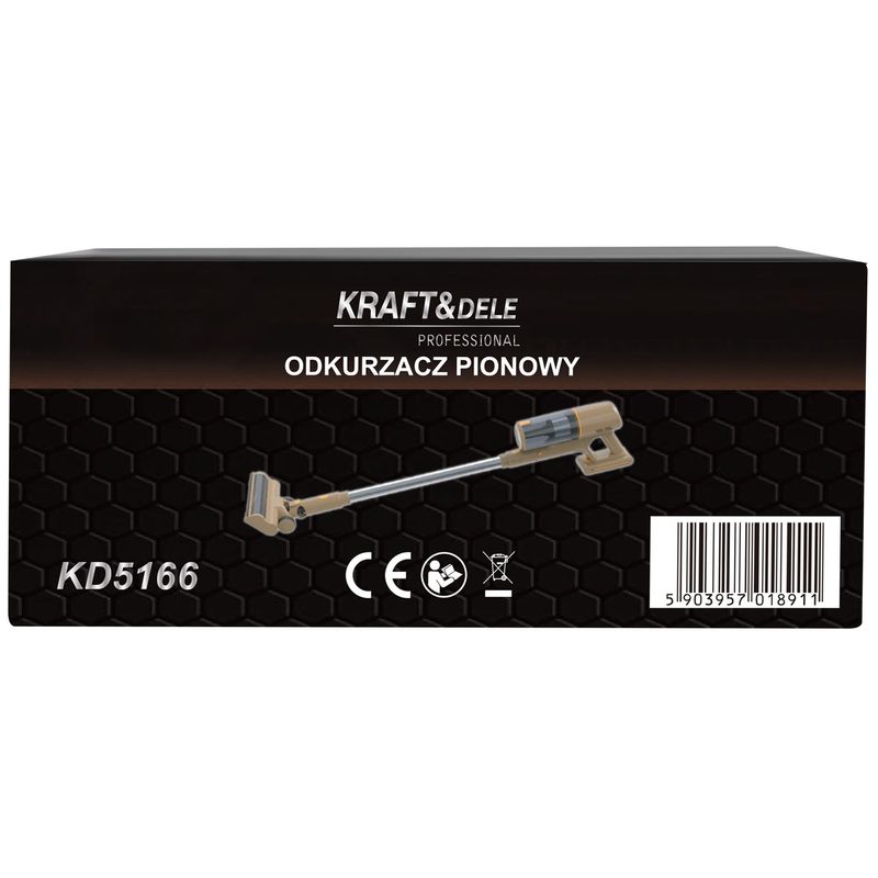 Electronice si Electrocasnice - Ingrijirea locuintei - Aspiratoare - Aspirator Vertical 25,2V 2500mAh, Kraft&Dele, KD5166 - Infinity.ro