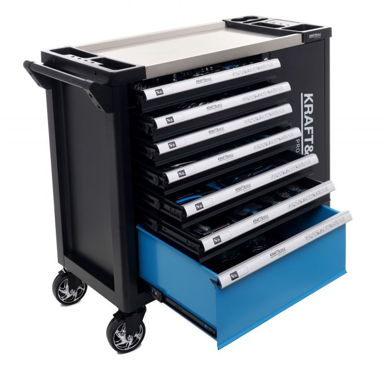 Casa si Gradina - Constructii - Depozitare, transport si protectie - Organizatoare si cutii scule - Dulap echipat cu scule, Kraft&dele, 309 piese, KD1069 - Infinity.ro