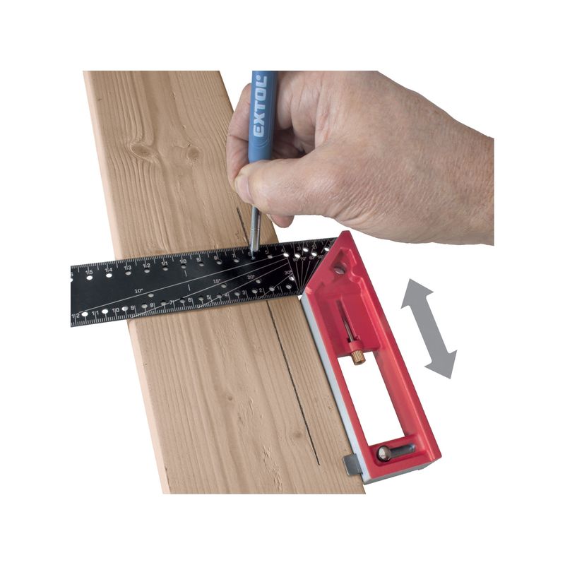 Casa si Gradina - Constructii - Scule electrice si accesorii - Aparate de masura - Echer multifunctional 300 mm, FORTUM, 4784101, complet metalic - Infinity.ro