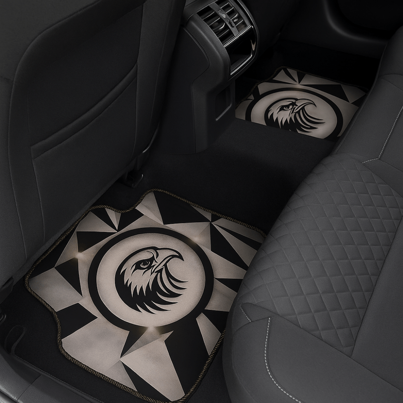 Auto si Moto - Intretinere auto - Covorase auto - Covorase auto universale DECOMAT 3D – set 4 bucati cu design vultur, lavabile, antiderapante - Infinity.ro