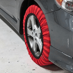 Auto si Moto - Anvelope si jante - Accesorii roti - Lanturi si fasete antiderapante - Lanturi auto textile zapada, tesatura tehnica 3D, marime XXL, compatibilitate R15-R23, viteza maxima 40 km/h, rosu - Infinity.ro