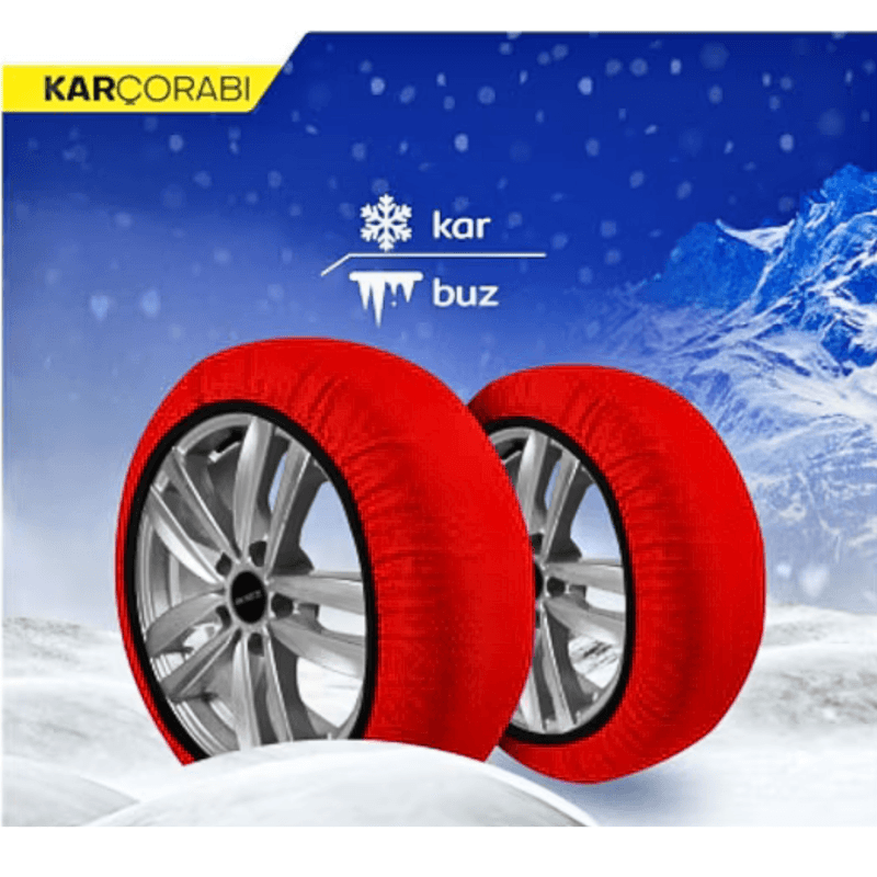 Auto si Moto - Anvelope si jante - Accesorii roti - Lanturi si fasete antiderapante - Lanturi auto textile zapada, tesatura tehnica 3D, marime S, compatibilitate R13-R17, viteza maxima 40 km/h, rosu - Infinity.ro