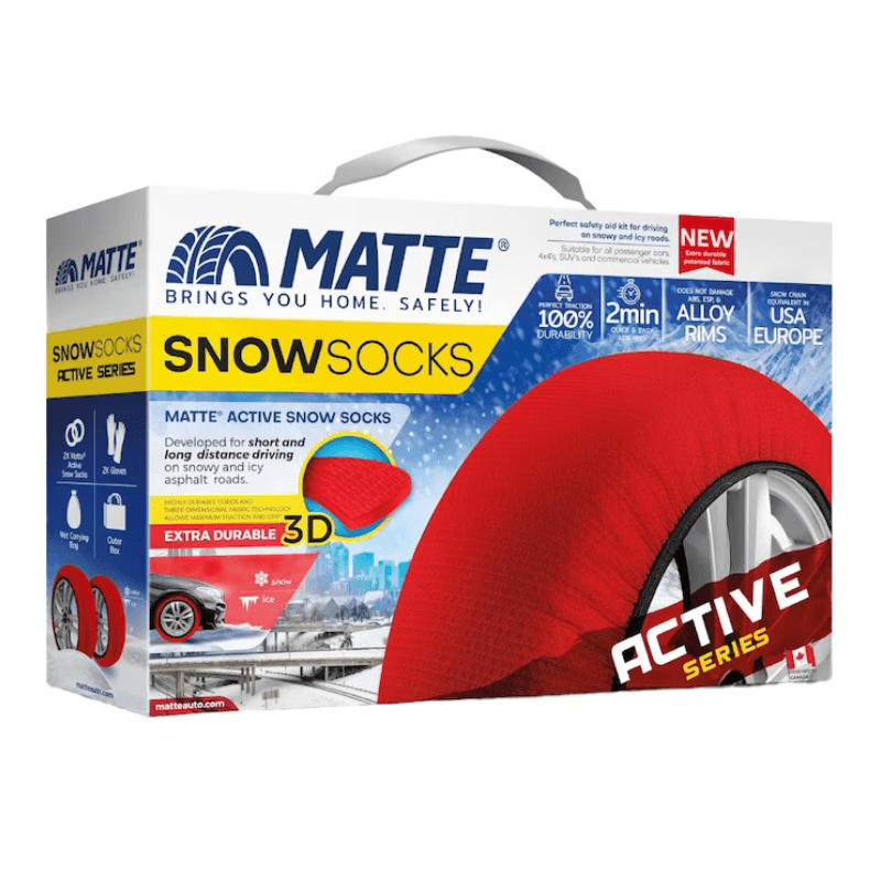 Auto si Moto - Anvelope si jante - Accesorii roti - Lanturi si fasete antiderapante - Lanturi textile auto MATTE SnowSocks Active – Marimea L - Infinity.ro