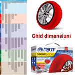Auto si Moto - Anvelope si jante - Accesorii roti - Lanturi si fasete antiderapante - Lanturi textile auto MATTE SnowSocks Active – Marimea L - Infinity.ro
