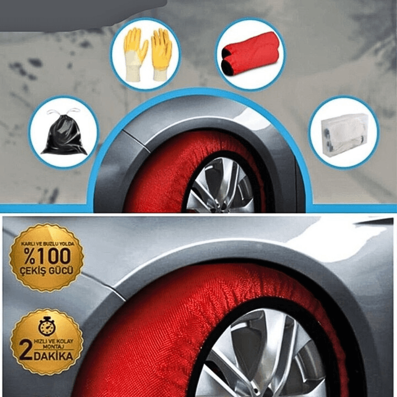 Auto si Moto - Anvelope si jante - Accesorii roti - Lanturi si fasete antiderapante - Sosete auto de zapada Seria Active S - Utilizare urbana ( pentru drumuri inzapezite/ inghetate) - Infinity.ro
