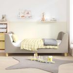 Casa si Gradina - Mobilier - Paturi si accesorii - Paturi - Cadru de pat pentru copii cu spatar Gri deschis 80 x 160 cm - Infinity.ro