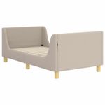 Casa si Gradina - Mobilier - Paturi si accesorii - Paturi - Cadru de pat pentru copii cu spatar Gri deschis 80 x 160 cm - Infinity.ro