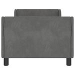 Casa si Gradina - Mobilier - Paturi si accesorii - Paturi - Cadru de pat pentru copii cu spatar Gri inchis 80 x 160 cm - Infinity.ro