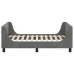 Casa si Gradina - Mobilier - Paturi si accesorii - Paturi - Cadru de pat pentru copii cu spatar Gri inchis 80 x 160 cm - Infinity.ro
