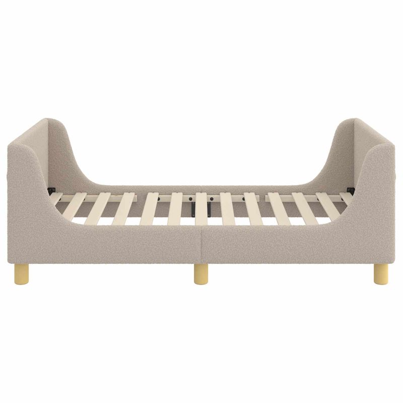 Casa si Gradina - Mobilier - Paturi si accesorii - Paturi - Cadru de pat pentru copii cu spatar Gri deschis 80 x 160 cm - Infinity.ro