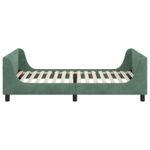 Casa si Gradina - Mobilier - Paturi si accesorii - Paturi - Cadru de pat pentru copii cu spatar Verde Marii 90 x 200 cm - Infinity.ro