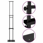 Casa si Gradina - Decoratiuni - Decoratiuni petrecere - Accesorii pentru petrecere - Panouri pentru Targuri 2 pcs Negru 30 x 24 x 208 cm Fier - Infinity.ro