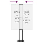 Casa si Gradina - Decoratiuni - Decoratiuni petrecere - Accesorii pentru petrecere - Panouri pentru Targuri 2 pcs Negru 30 x 24 x 208 cm Fier - Infinity.ro