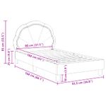 Casa si Gradina - Mobilier - Paturi si accesorii - Paturi - Cadru de pat pentru copii cu spatar Verde Marii 80 x 160 cm - Infinity.ro