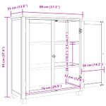 Casa si Gradina - Mobilier - Dulapuri si sifoniere - Dulapuri - Dulap cu raft cu depozitare Maro 80 x 35 x 95 cm Lemn compozit - Infinity.ro
