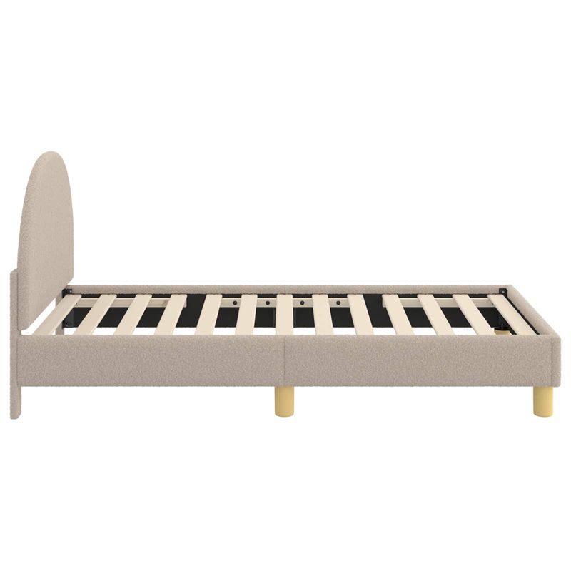 Casa si Gradina - Mobilier - Paturi si accesorii - Paturi - Cadru de pat pentru copii cu spatar Gri deschis 80 x 160 cm - Infinity.ro
