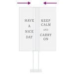 Casa si Gradina - Decoratiuni - Pereti despartitori si paravane - Panouri pentru Targuri 2 pcs Alb 30 x 24 x 208 cm Fier - Infinity.ro