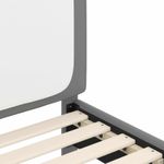 Casa si Gradina - Mobilier - Paturi si accesorii - Paturi - Cadru de pat pentru copii cu spatar Gri deschis 90 x 200 cm PU - Infinity.ro