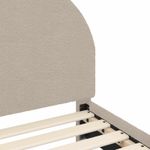 Casa si Gradina - Mobilier - Paturi si accesorii - Paturi - Cadru de pat pentru copii cu spatar Gri deschis 80 x 160 cm - Infinity.ro