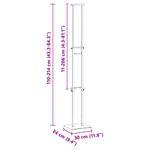 Casa si Gradina - Decoratiuni - Pereti despartitori si paravane - Panouri pentru Targuri 2 pcs Alb 30 x 24 x 208 cm Fier - Infinity.ro