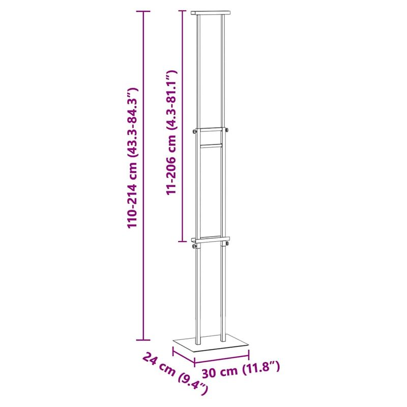 Casa si Gradina - Decoratiuni - Pereti despartitori si paravane - Panouri pentru Targuri 2 pcs Auriu 30 x 24 x 208 cm Fier - Infinity.ro