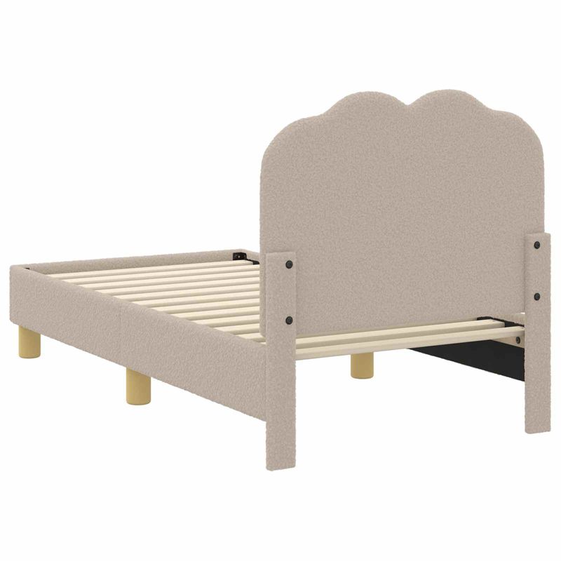Casa si Gradina - Mobilier - Paturi si accesorii - Paturi - Cadru de pat pentru copii cu spatar Gri deschis 70 x 140 cm - Infinity.ro