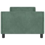 Casa si Gradina - Mobilier - Paturi si accesorii - Paturi - Cadru de pat pentru copii cu spatar Verde Marii 90 x 190 cm - Infinity.ro