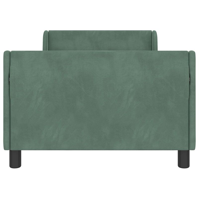 Casa si Gradina - Mobilier - Paturi si accesorii - Paturi - Cadru de pat pentru copii cu spatar Verde Marii 90 x 190 cm - Infinity.ro