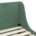 Casa si Gradina - Mobilier - Paturi si accesorii - Paturi - Cadru de pat pentru copii cu spatar Verde Marii 90 x 190 cm - Infinity.ro