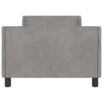 Casa si Gradina - Mobilier - Paturi si accesorii - Paturi - Cadru de pat pentru copii cu spatar Gri deschis 80 x 200 cm - Infinity.ro