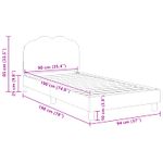 Casa si Gradina - Mobilier - Paturi si accesorii - Paturi - Cadru de pat pentru copii cu spatar Roz 90 x 190 cm - Infinity.ro