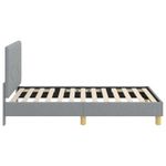 Casa si Gradina - Mobilier - Paturi si accesorii - Paturi - Cadru de pat pentru copii cu spatar Gri deschis 80 x 160 cm - Infinity.ro