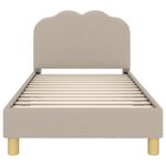 Casa si Gradina - Mobilier - Paturi si accesorii - Paturi - Cadru de pat pentru copii cu spatar Gri deschis 80 x 160 cm - Infinity.ro