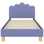 Casa si Gradina - Mobilier - Paturi si accesorii - Paturi - Cadru de pat pentru copii cu spatar Albastru Jeans 80 x 160 cm - Infinity.ro