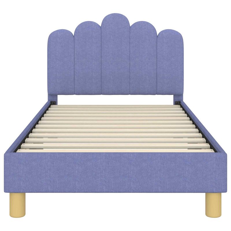 Casa si Gradina - Mobilier - Paturi si accesorii - Paturi - Cadru de pat pentru copii cu spatar Albastru Jeans 80 x 160 cm - Infinity.ro