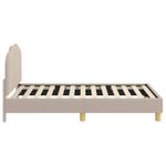Casa si Gradina - Mobilier - Paturi si accesorii - Paturi - Cadru de pat pentru copii cu spatar Gri deschis 80 x 160 cm - Infinity.ro