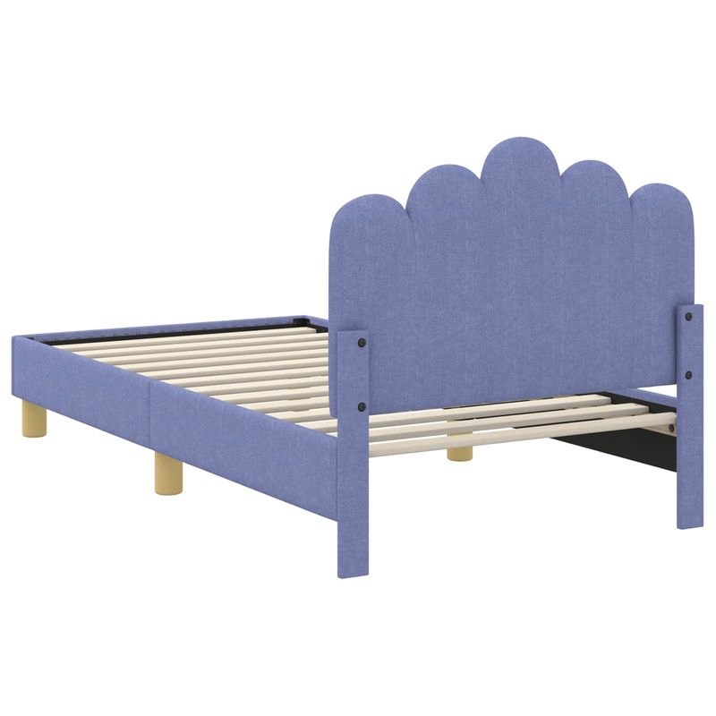 Casa si Gradina - Mobilier - Paturi si accesorii - Paturi - Cadru de pat pentru copii cu spatar Albastru Jeans 80 x 160 cm - Infinity.ro