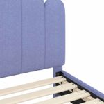 Casa si Gradina - Mobilier - Paturi si accesorii - Paturi - Cadru de pat pentru copii cu spatar Albastru Jeans 80 x 160 cm - Infinity.ro