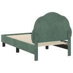 Casa si Gradina - Mobilier - Paturi si accesorii - Paturi - Cadru de pat pentru copii cu spatar Verde Marii 70 x 140 cm - Infinity.ro
