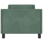Casa si Gradina - Mobilier - Paturi si accesorii - Paturi - Cadru de pat pentru copii cu spatar Verde Marii 80 x 160 cm - Infinity.ro