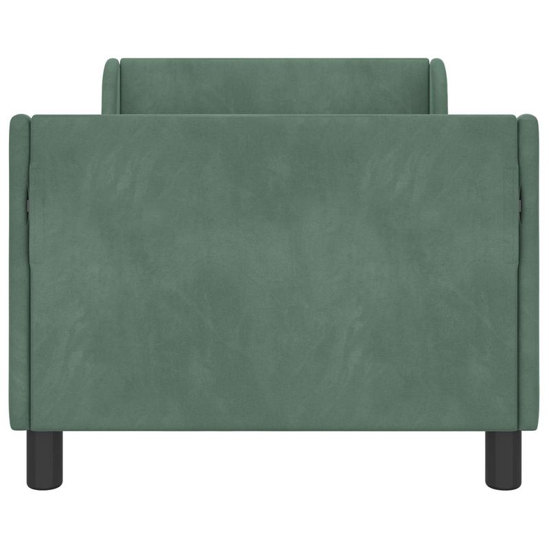 Casa si Gradina - Mobilier - Paturi si accesorii - Paturi - Cadru de pat pentru copii cu spatar Verde Marii 80 x 160 cm - Infinity.ro
